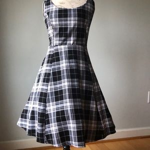 Torrid Black & White Plaid Dress